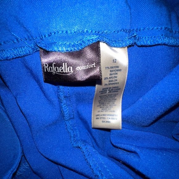 Crop Wide Leg Blue Pants - Picture 3 of 4